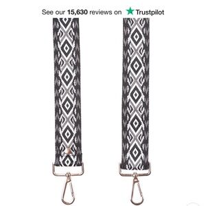 Geometric Pattern Crossbody Bag Strap